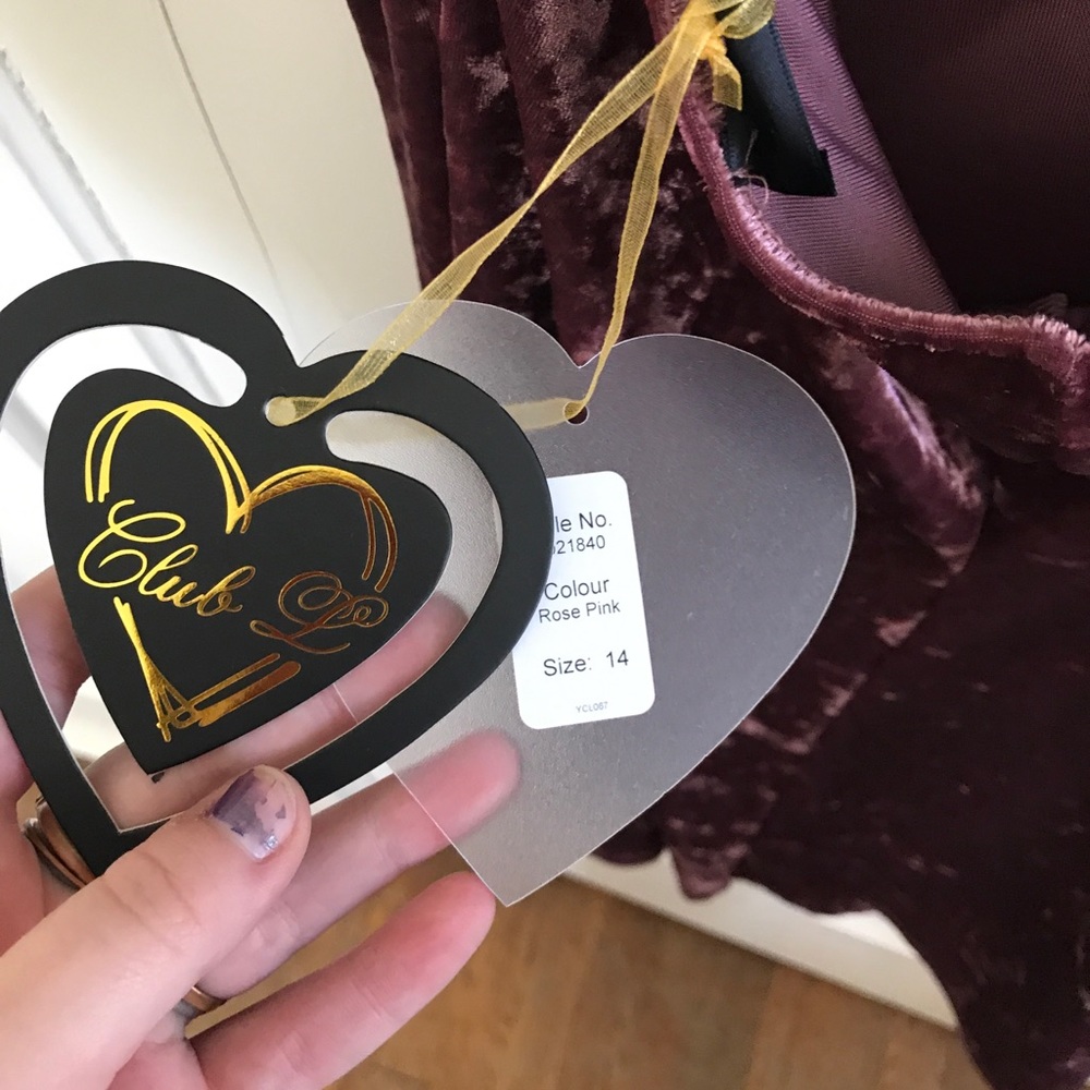 Club L Crushed Velvet Dress